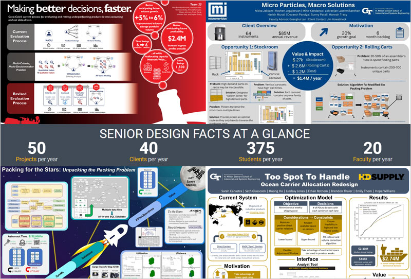 Examples of ISyE Senior Design projects