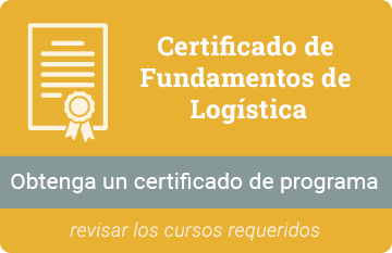  Certificado de Fundamentos de Logística