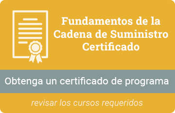 Certificado de fundamentos de la cadena de suministro