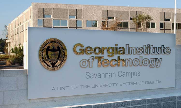 Signage located as entering Georgia Tech Savannah campus