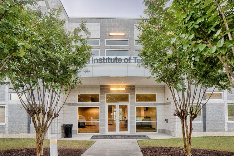 Entrance to the main building at Georgia Tech Savannah