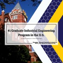 ISyE's graduate program is once again ranked No. 1 by U.S. News & World Report.