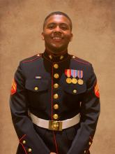 Marine Corporal Phillip Davis, Logistics Education And Pathways (LEAP) participant