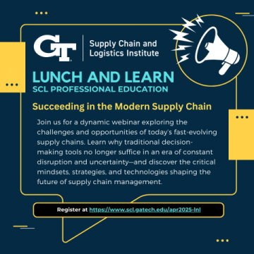 SCL Lunch and Learn: "Succeeding in the Modern Supply Chain"